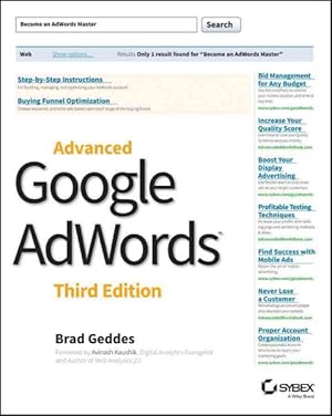 Imagen del vendedor de Advanced Google AdWords a la venta por GreatBookPrices