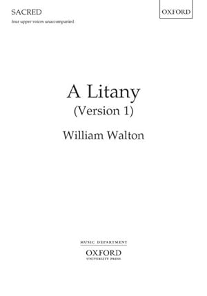Imagen del vendedor de A Litany: Upper Voice Vocal Score a la venta por GreatBookPrices