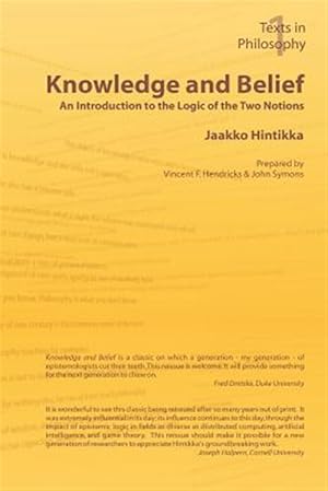 Immagine del venditore per Knowledge and Belief : An Introduction to the Logic of the Two Notions venduto da GreatBookPrices