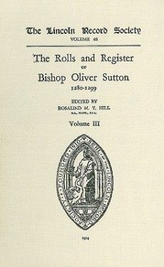 Image du vendeur pour Rolls And Register of Bishop Oliver Sutton 1280-1299 mis en vente par GreatBookPrices