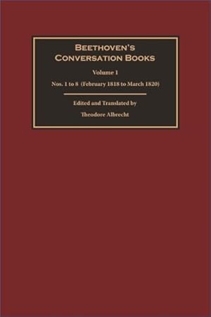 Seller image for Beethoven's Conversation Books : Nos. 1 to 8 (February 1818 to March 1820) for sale by GreatBookPrices