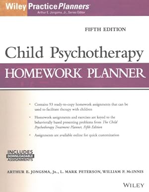 Seller image for Child Psychotherapy Homework Planner for sale by GreatBookPrices