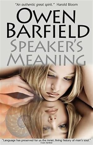 Imagen del vendedor de Speaker's Meaning a la venta por GreatBookPrices