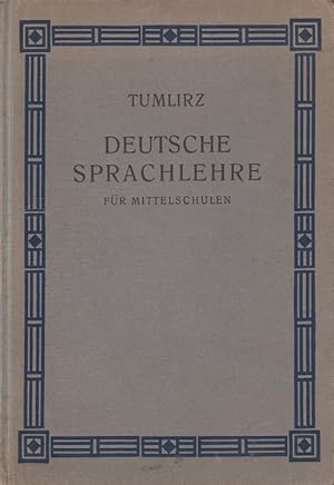 Seller image for Deutsche Sprachlehre fr Mittelschulen. for sale by Versandantiquariat Nussbaum