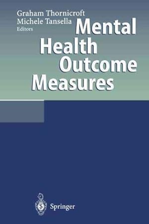 Bild des Verkufers fr Mental Health Outcome Measures zum Verkauf von GreatBookPrices