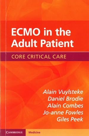 Bild des Verkufers fr ECMO in the Adult Patient zum Verkauf von GreatBookPrices