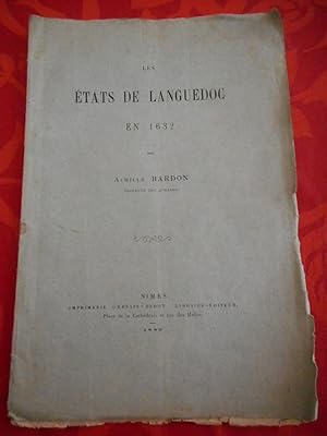 Imagen del vendedor de Les etats du Languedoc en 1632 a la venta por Frederic Delbos