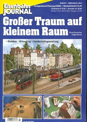 Image du vendeur pour Eisenbahn-Journal. Anlagenbau & Planung; Teil: 2004,3., Groer Traum auf kleinem Raum. Gleisbau / Kitbashing / Landschaftsgestaltung mis en vente par Versandantiquariat Ottomar Khler