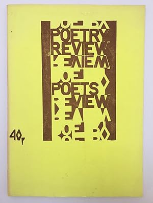 Bild des Verkufers fr Poetry Review Vol.66, No.1 zum Verkauf von William Allen Word & Image
