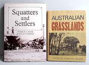 Imagen del vendedor de Australian Grasslands with 67 b/w-plates, 5 colour maps (komplett), and 60 figures / Squatters and Settlers - 2 Bcher a la venta por Verlag IL Kunst, Literatur & Antiquariat