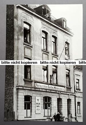 Restauration Barthel Mömerzheim Herder Straße 73 in Köln - Originalfotographien einer Gaststätte,...