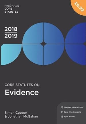 Seller image for Core Statutes on Evidence 2018-19 for sale by GreatBookPrices