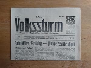 Der Volkssturm - Organ der Deutschösterreichischen Volkspartei - 19. Juni 1919