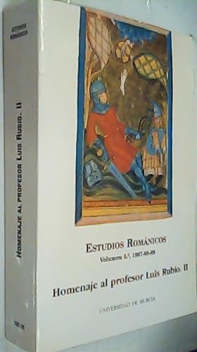 Seller image for Estudios romnicos. Volumen 5: Homenaje al profesor Luis Rubio II for sale by Librera La Candela