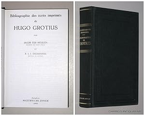 Seller image for Bibliographie des crits imprims de Hugo Grotius. for sale by Charbo's Antiquariaat