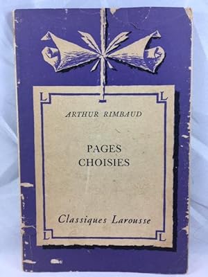 Bild des Verkäufers für Pages Choisies zum Verkauf von Great Expectations Rare Books
