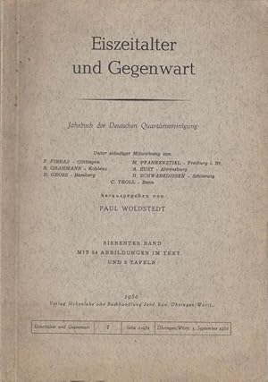 Imagen del vendedor de Eiszeitalter und Gegenwart - Jahrbuch der Deutschen Quartrvereinigung. Siebenter (7.) Band. a la venta por Antiquariat Carl Wegner