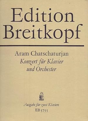 Konzert für Klavier und Orchester Edition Breitkopf, Nr. 5755 Ausgabe für zwei Klaviere.