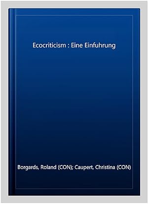 Imagen del vendedor de Ecocriticism : Eine Einfuhrung -Language: german a la venta por GreatBookPrices