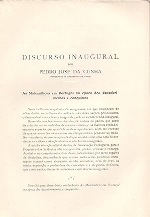 Immagine del venditore per AS MATEMATICAS EM PORTUGAL NA EPOCA DOS DESCOBRIMENTOS E CONQUISTAS, DISCURSO CONGRESO DE LISBOA (26 PAGINAS ORIGINALES DEL AO 1931, ESTUDIO COMPLETO TEXTO INTEGRO) venduto da Libreria 7 Soles