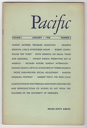 Immagine del venditore per Pacific, Volume 1, Number 2 (January 1946) - includes "Troubled Mountain" by Woody Guthrie venduto da Philip Smith, Bookseller