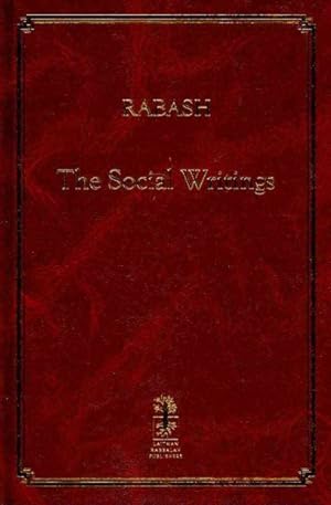 Bild des Verkufers fr Rabash : The Social Writings zum Verkauf von GreatBookPrices