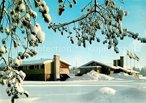 Postkarte Carte Postale Arvidsjaur Hotel Laponia Winterimpressionen