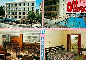 Postkarte Carte Postale El Arenal Mallorca Hotel Olimpo Swimming Pool Frendenzimmer Bar Restaurant