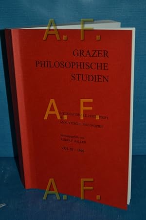 Immagine del venditore per Grazer philosophische Studien : internationale Zeitschrift fr analytische Philosophie // Grazer philosophische Studien 51, 1996 venduto da Antiquarische Fundgrube e.U.