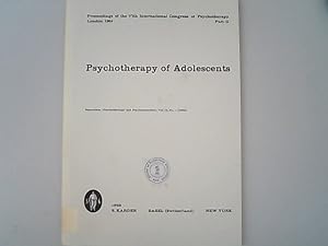 Immagine del venditore per Psychotherapy of adolescents : proceedings of the VIth International congress of psychotherapy, London 24-29 August 1964 : part II. venduto da Antiquariat Bookfarm