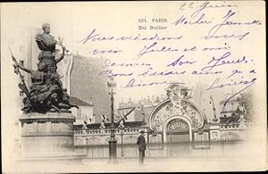 Ansichtskarte / Postkarte Paris V., Bal Bullier, entree, statue