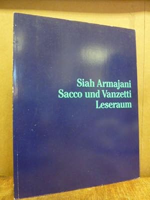 Bild des Verkufers fr Nicht Stil: Konstruktion, Siah Armajanis Aneignung der Moderne, (abweichend auf dem Vorderdeckel: 'Siah Armajani - Sacco und Vanzetti Leseraum'), zum Verkauf von Antiquariat Orban & Streu GbR