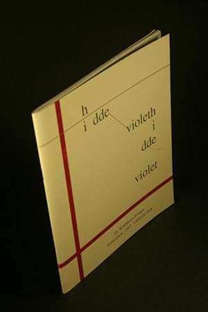 Imagen del vendedor de H i dde violeth i dde violet. a la venta por Steven Wolfe Books