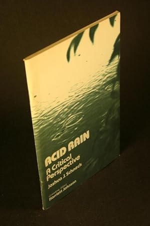 Imagen del vendedor de Acid rain: a critical perspective. a la venta por Steven Wolfe Books