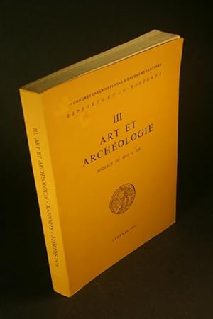 Seller image for III. Art et archologie. Byzance de 1071  1261. for sale by Steven Wolfe Books