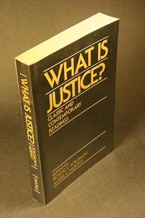 Image du vendeur pour What is justice? classic and contemporary readings. mis en vente par Steven Wolfe Books