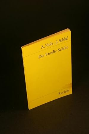 Seller image for Die Familie Selicke: Arno Holz und Johannes Schlaf. Mit einem Nachwort von Fritz Martini for sale by Steven Wolfe Books