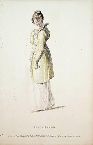 Damenmode 1810 er Jahre OPERA DRESS (=From: The Repository of arts, literature, commerce, manufac...