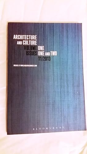 Immagine del venditore per Architecture and Culture Volume One Issues One and Two 11/2013 venduto da Your Book Soon
