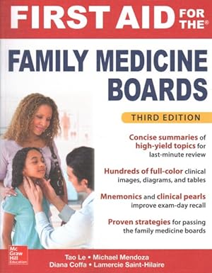 Imagen del vendedor de First Aid for the Family Medicine Boards a la venta por GreatBookPrices
