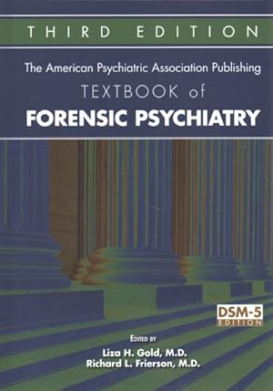 Imagen del vendedor de American Psychiatric Association Publishing Textbook of Forensic Psychiatry a la venta por GreatBookPrices