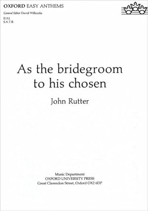 Immagine del venditore per As The Bridegroom To His Chosen venduto da GreatBookPrices