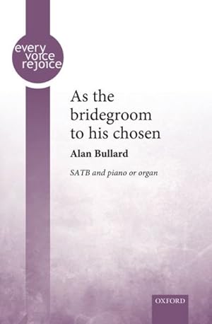 Seller image for As The Bridegroom To His Chosen: Vocal Score for sale by GreatBookPrices