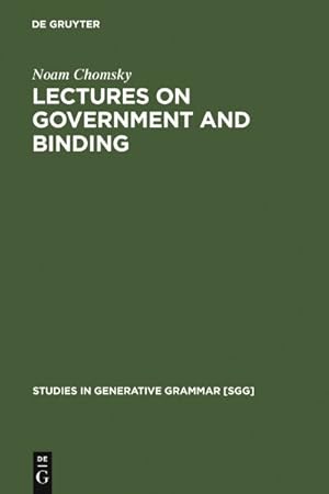 Seller image for Lectures on Government and Binding : The Pisa Lectures for sale by GreatBookPrices