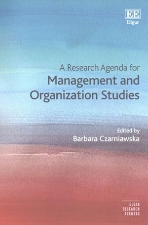 Imagen del vendedor de Research Agenda for Management and Organization Studies a la venta por GreatBookPrices
