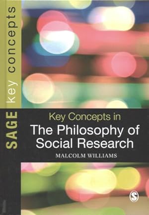 Seller image for Key Concepts in the Philosophy of Social Research for sale by GreatBookPrices