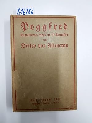 Seller image for Poggfred. Kunterbuntes Epos in 29 Kantussen for sale by Versand-Antiquariat Konrad von Agris e.K.