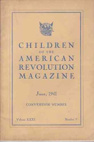 Children of the American Revolution Magazine June 1941, Sept 1941, Nov. 1941, Jan 1942