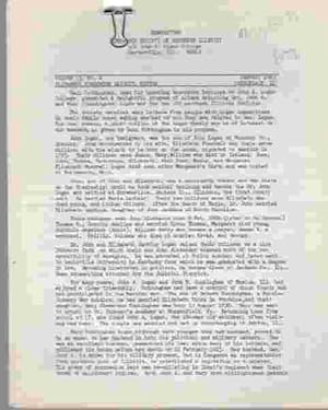Newsletter Genealogy Society of Southern Illinois 1985