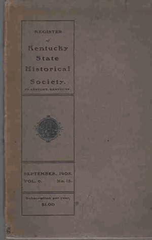 The Register of the Kentucky Historical Society Vol. 45 No. 152 July 1947